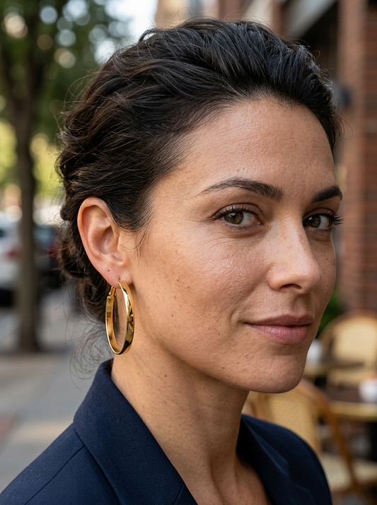 Golden Glow Hoops oorbellen