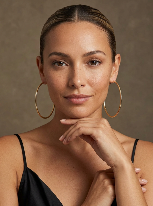 Radiant Rings – Minimalistische Gouden Hoop Oorbellen